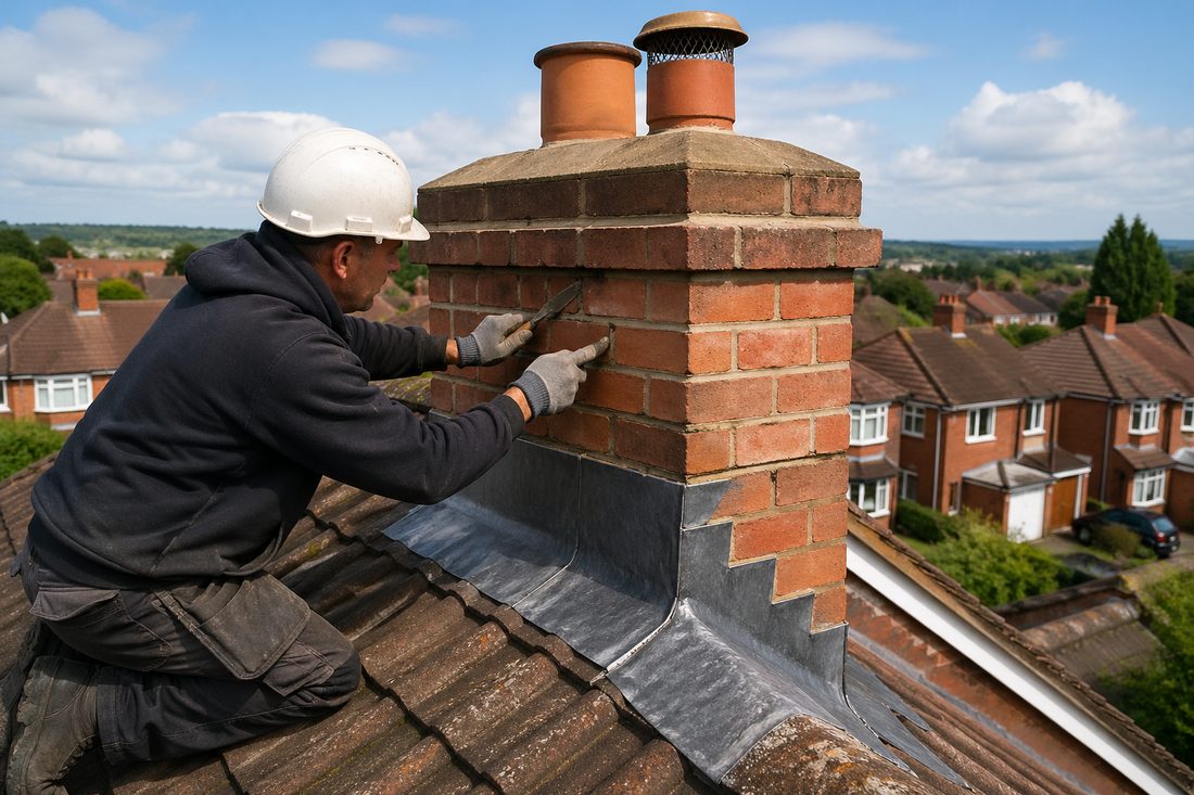 Repointing a stack that has already had its leadwork renewed