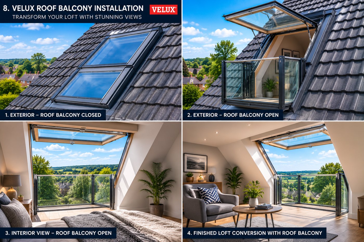 VELUX Roof Balcony Installation